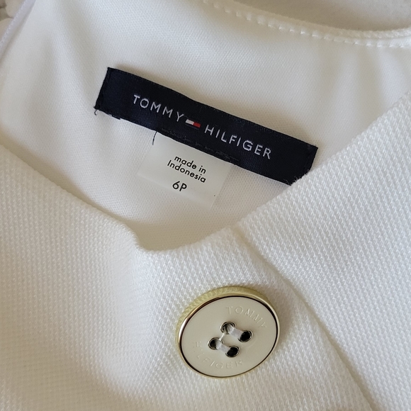 Tommy Hilfiger White mini dress size 6P NEW - Picture 4 of 7